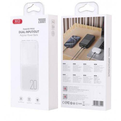 XO power bank 20000mAh dual input/out