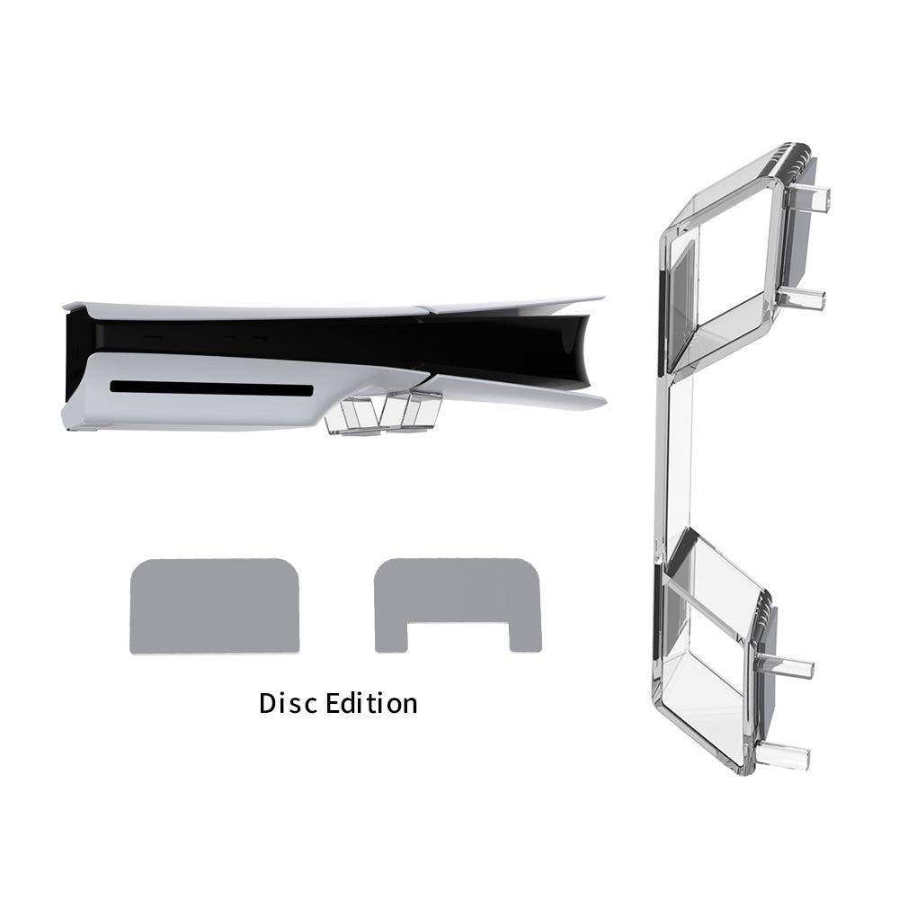 DOBE Ps5 /Ps5 Slim Console Holder Transparent Acrylic Bracket Console Holder