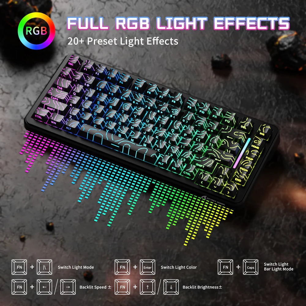 ATTACK SHARK X82PRO HE Wireless Rapid Trigger Gaming Keyboard Magnetic Switch