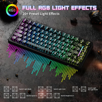 ATTACK SHARK X82PRO HE Wireless Rapid Trigger Gaming Keyboard Magnetic Switch