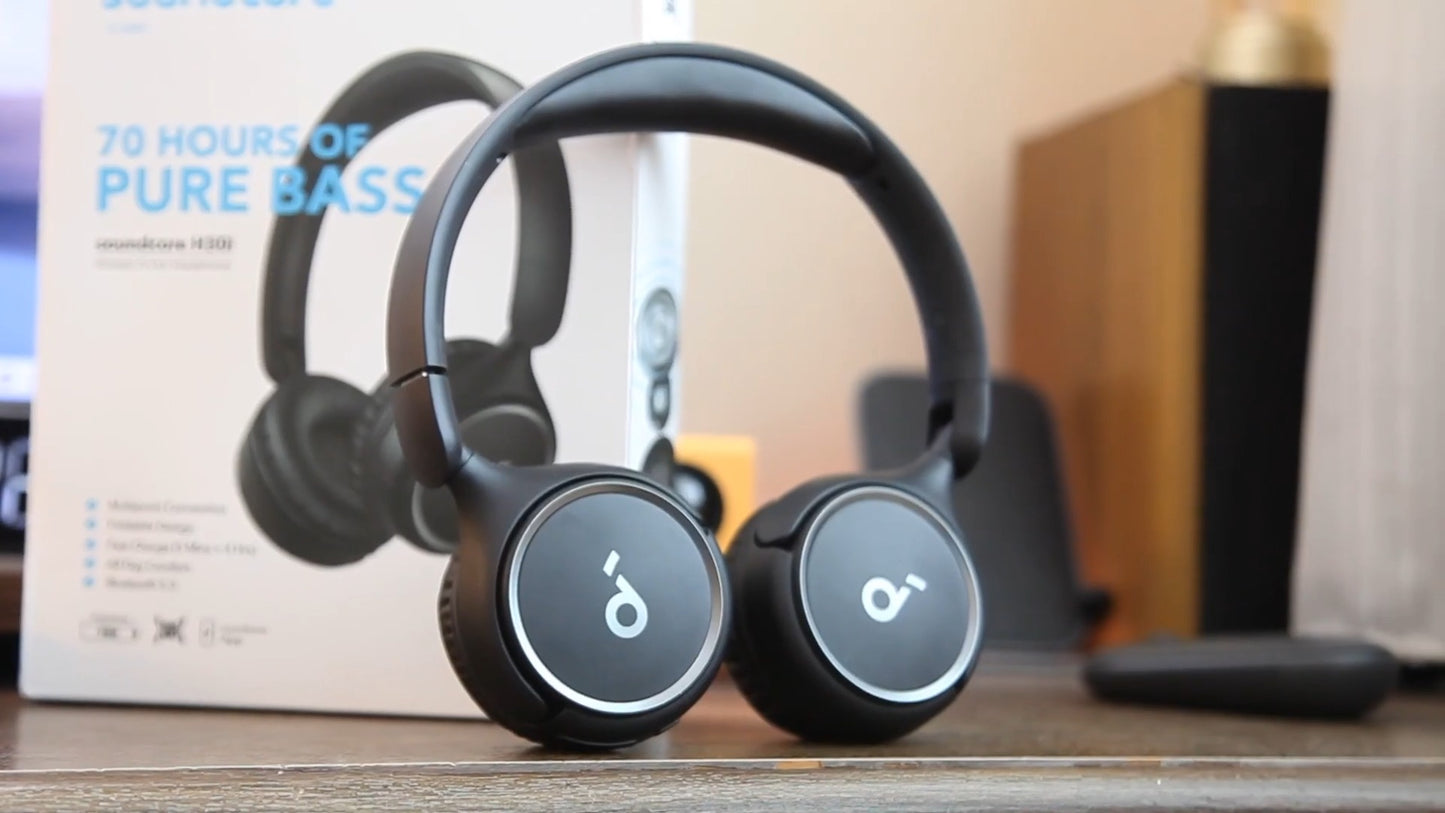 Soundcore H30i Wireless On-Ear Headphones - Black