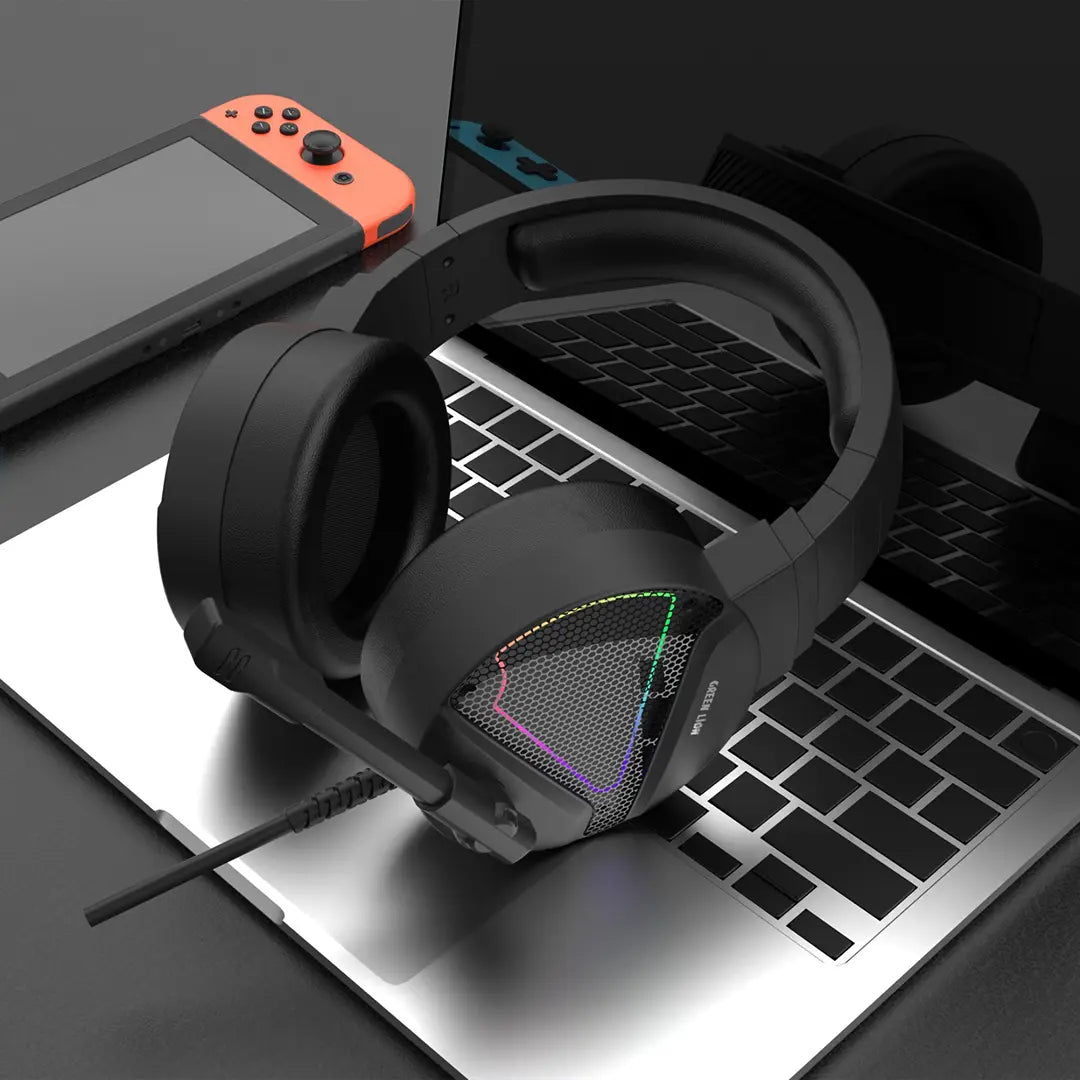 Green Lion GP27X Gaming Headphone - Black