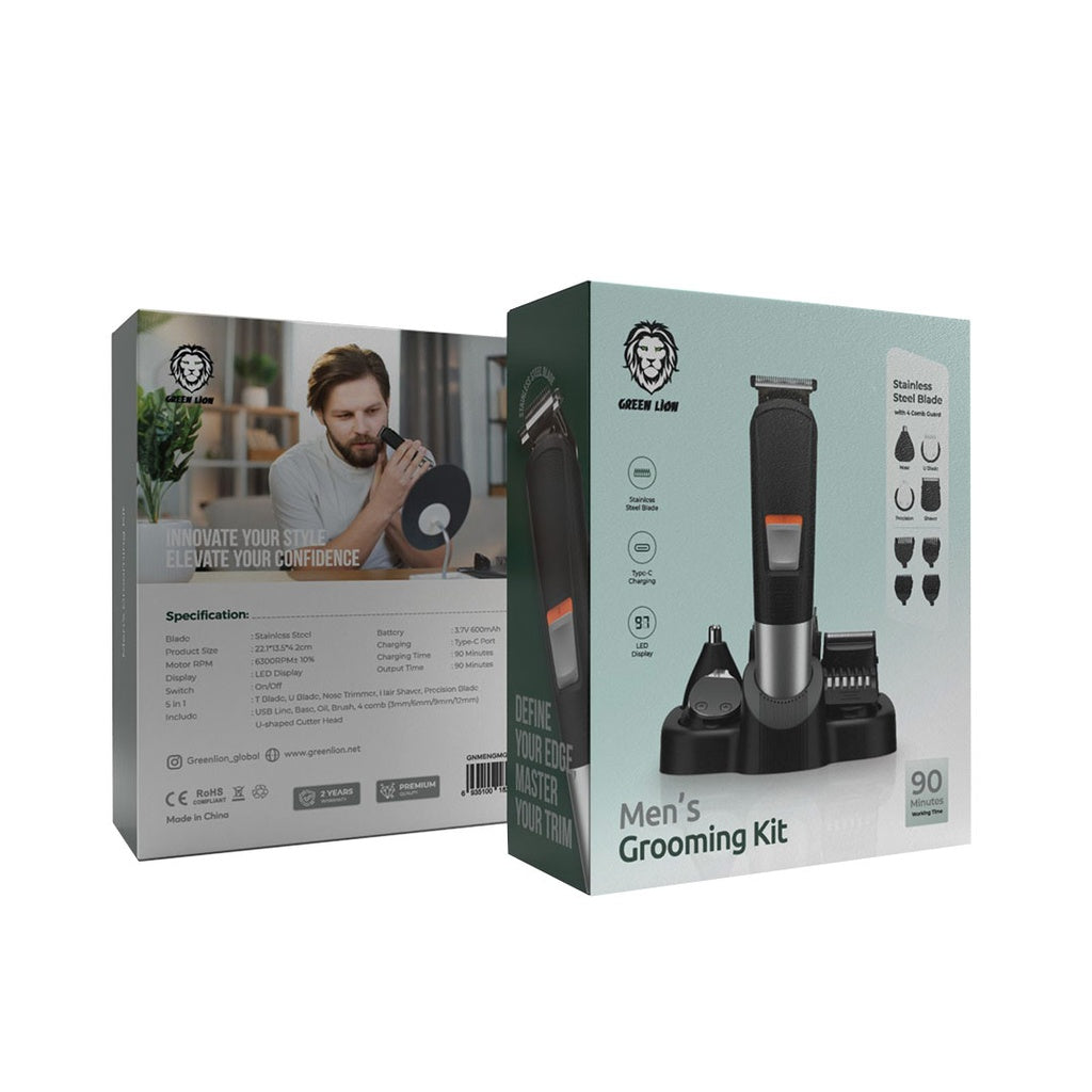 Green Lion - Men Grooming Set - Black