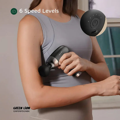 Green Lion Mini Massage Gun 6 Speed Levels