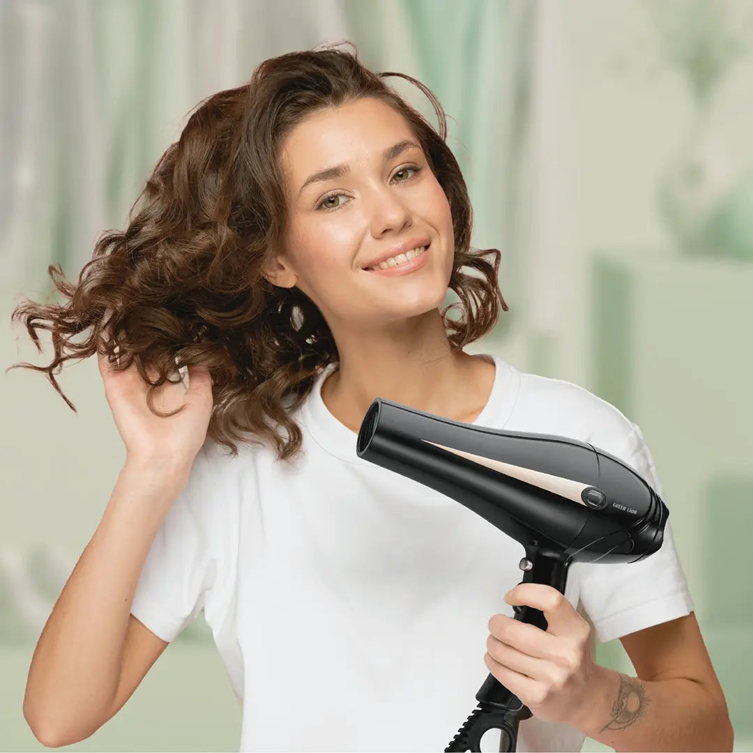 Green Lion Professional Hair Dryer 2000W - Black