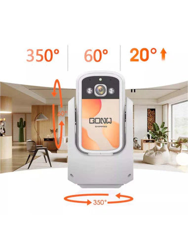 XO-CR08 200W Pixel AI Smart Camera for Two-Way Video Calling (2.4G+Bluetooth with Internet)