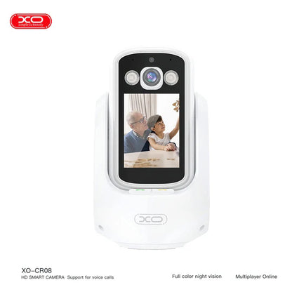 XO-CR08 200W Pixel AI Smart Camera for Two-Way Video Calling (2.4G+Bluetooth with Internet)