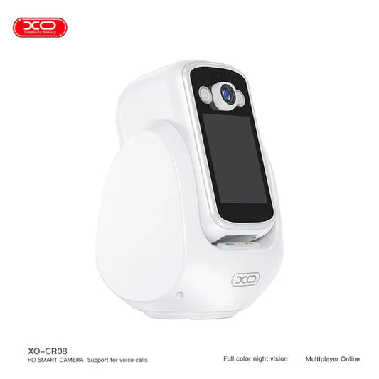 XO-CR08 200W Pixel AI Smart Camera for Two-Way Video Calling (2.4G+Bluetooth with Internet)