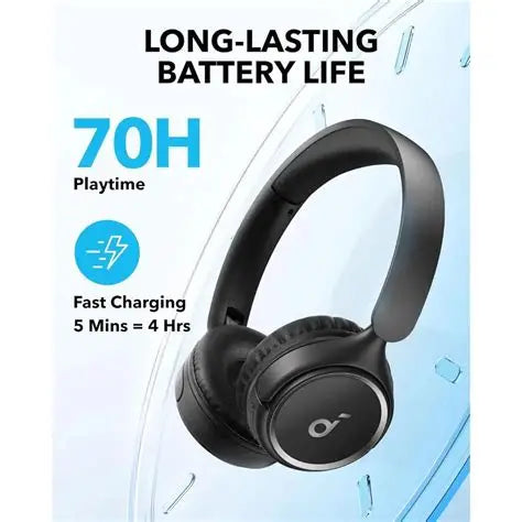 Soundcore H30i Wireless On-Ear Headphones - Black
