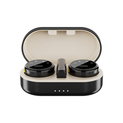 Porodo Lavalier Microphones Type-C Connector With Lightning Adapter - Black