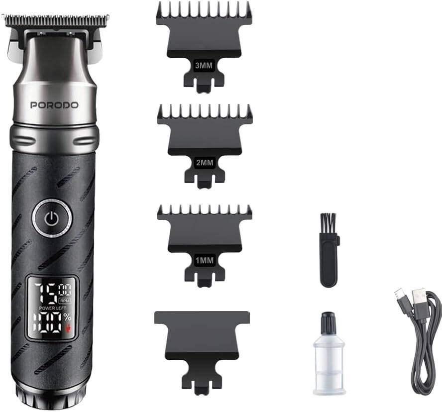 Porodo Lifestyle Edgemaster T-Blade Trimmer & Shaver - Black