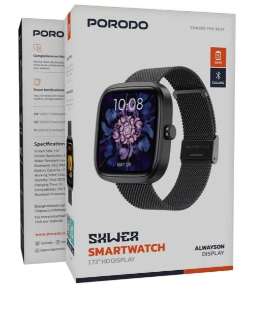 Porodo Skwer Smart Watch